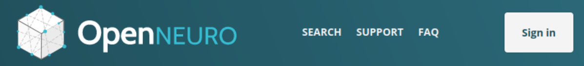 Navigation bar, showing SUPPORT link